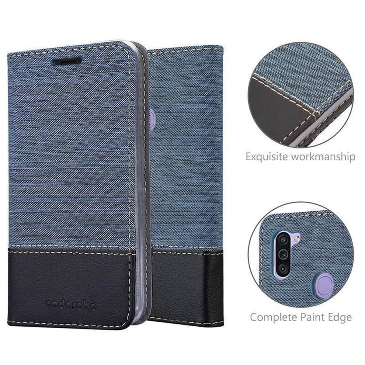 Cadorabo Hülle für Samsung Galaxy A11 / M11 Schutzhülle in Blau Handy Hülle Etui Book Case Cover
