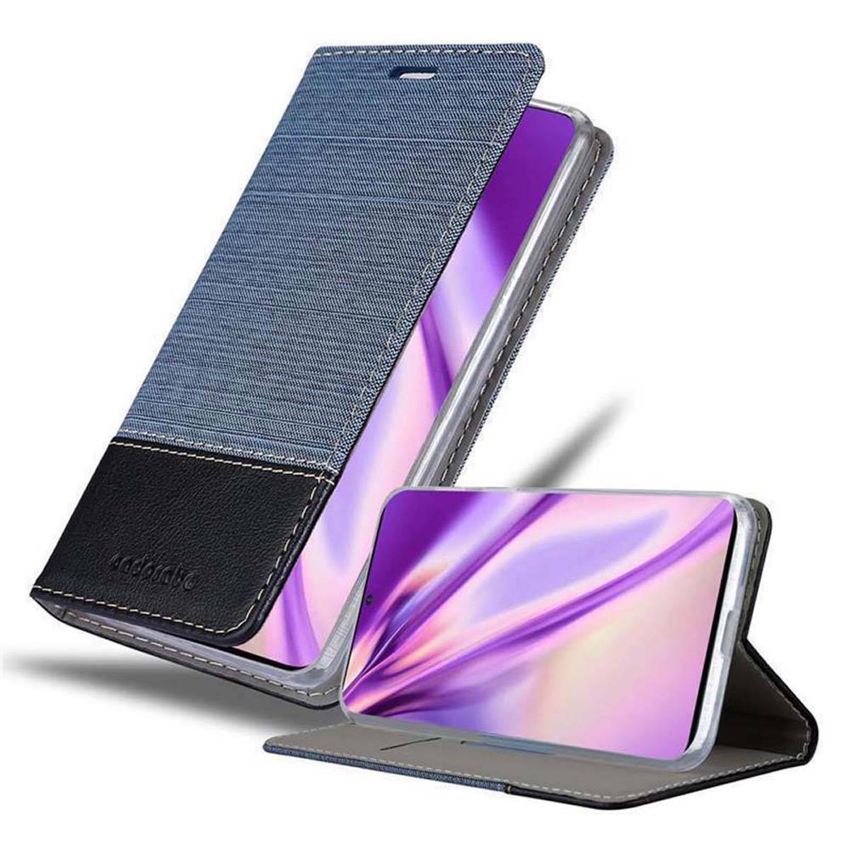 Cadorabo Hülle für Samsung Galaxy S20 ULTRA Schutzhülle in Blau Handy Hülle Etui Book Case Cover
