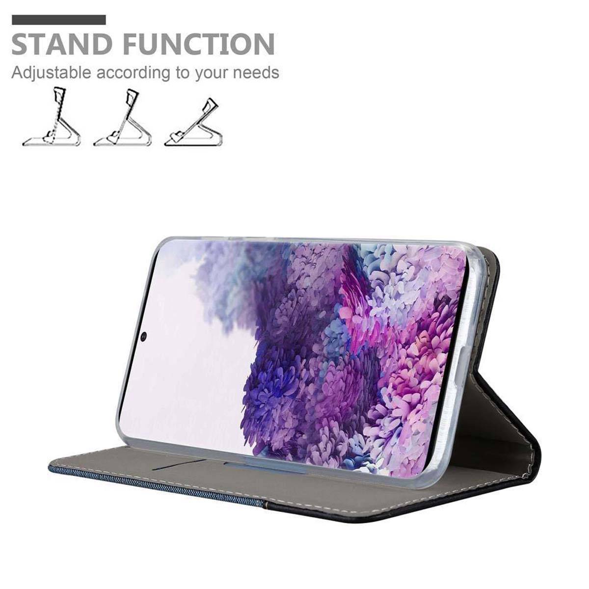 Cadorabo Hülle für Samsung Galaxy S20 Schutzhülle in Blau Handy Hülle Etui Book Case Cover