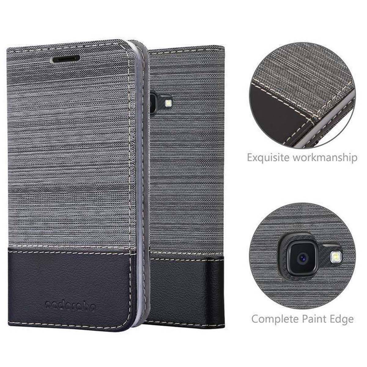 Cadorabo Hülle für Samsung Galaxy XCover 4 / XCover 4s Schutzhülle in Grau Handy Hülle Etui Book Case Cover