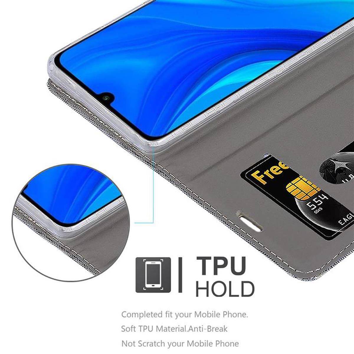 Cadorabo Hülle für Huawei P SMART 2020 Schutzhülle in Grau Handy Hülle Etui Book Case Cover