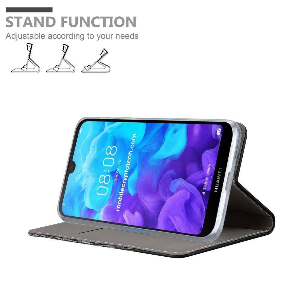Cadorabo Hülle für Huawei Y5 2019 / Enjoy Play 8 / Honor 8S Schutzhülle in Grau Handy Hülle Etui Book Case Cover