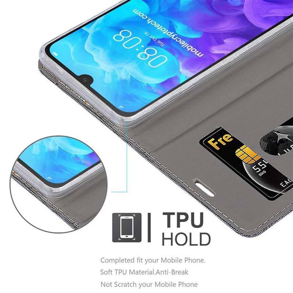 Cadorabo Hülle für Huawei Y5 2019 / Enjoy Play 8 / Honor 8S Schutzhülle in Grau Handy Hülle Etui Book Case Cover