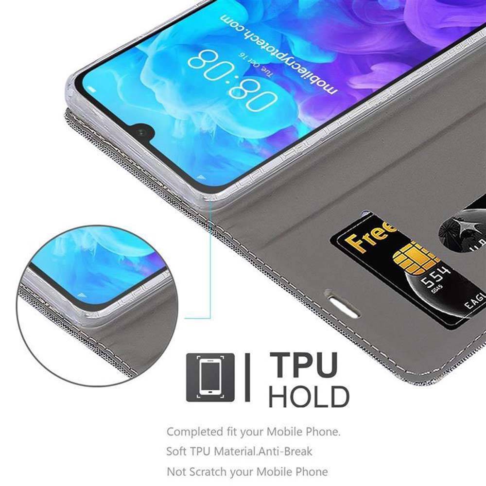 Cadorabo Hülle für Huawei Y5 2019 / Enjoy Play 8 / Honor 8S Schutzhülle in Grau Handy Hülle Etui Book Case Cover