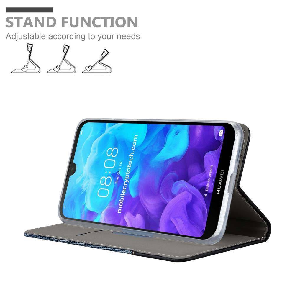 Cadorabo Hülle für Huawei Y5 2019 / Enjoy Play 8 / Honor 8S Schutzhülle in Blau Handy Hülle Etui Book Case Cover
