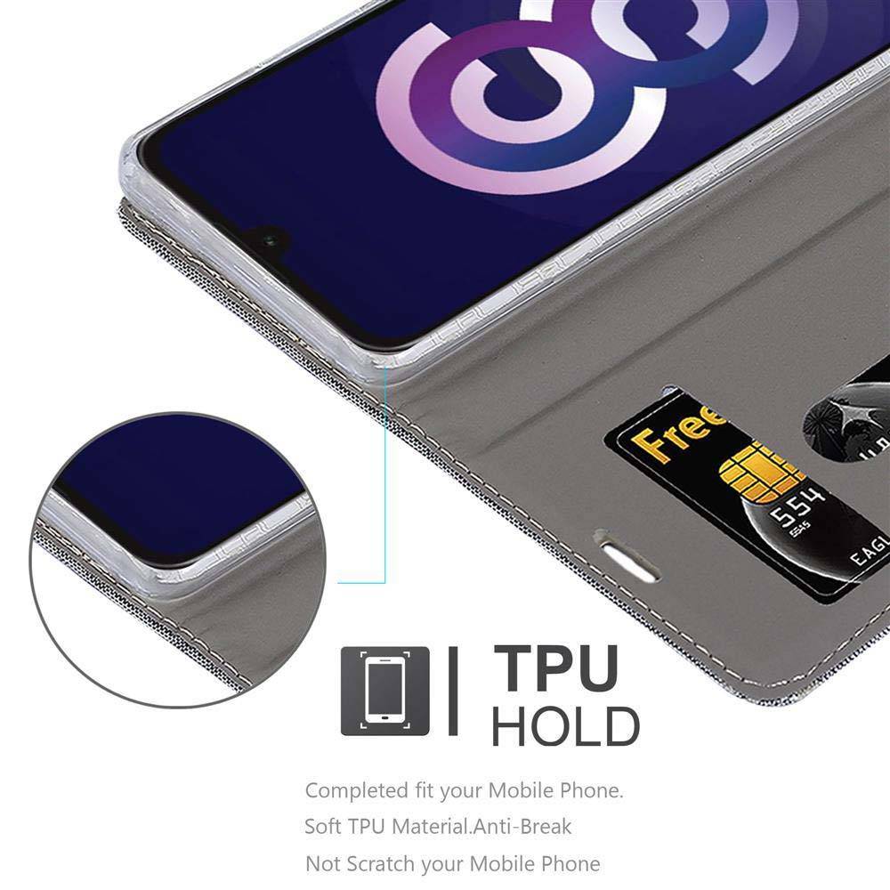 Cadorabo Hülle für Huawei Y5 2019 / Enjoy Play 8 / Honor 8S Schutzhülle in Grau Handy Hülle Etui Book Case Cover