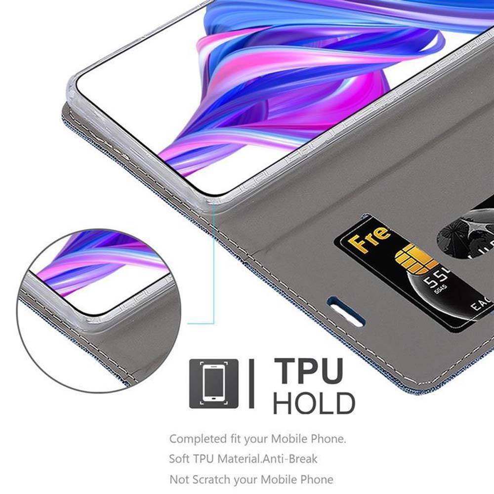 Cadorabo Hülle für Honor 9X PRO Schutzhülle in Blau Handy Hülle Etui Book Case Cover
