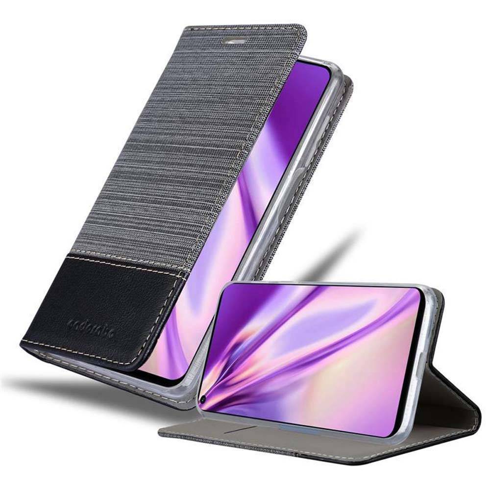 Cadorabo Hülle für Honor 20 / 20S / Huawei NOVA 5T Schutzhülle in Grau Handy Hülle Etui Book Case Cover