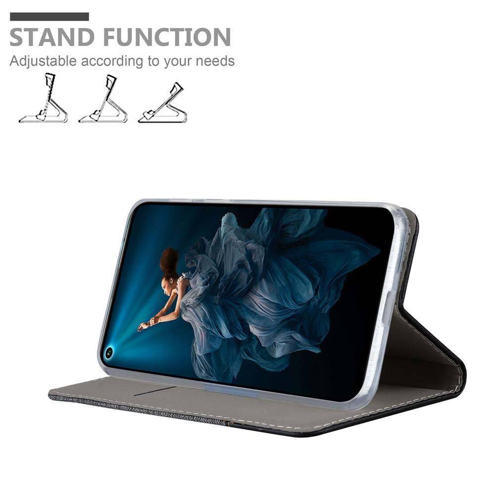 Cadorabo Hülle für Honor 20 PRO Schutzhülle in Grau Handy Hülle Etui Book Case Cover