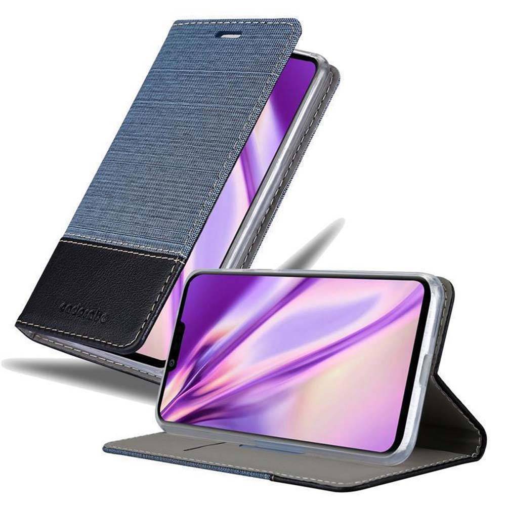 Cadorabo Hülle für LG G8 Schutzhülle in Blau Handy Hülle Etui Book Case Cover