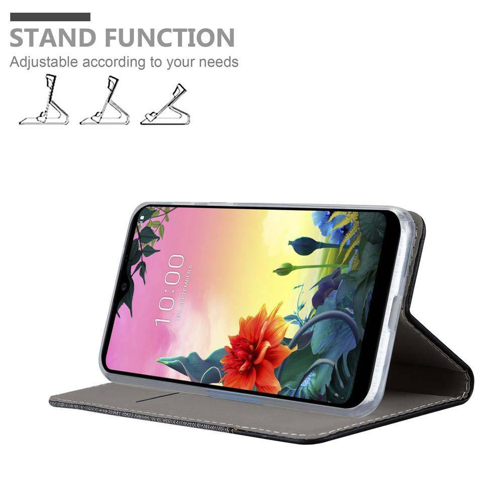 Cadorabo Hülle für LG K50S Schutzhülle in Grau Handy Hülle Etui Book Case Cover