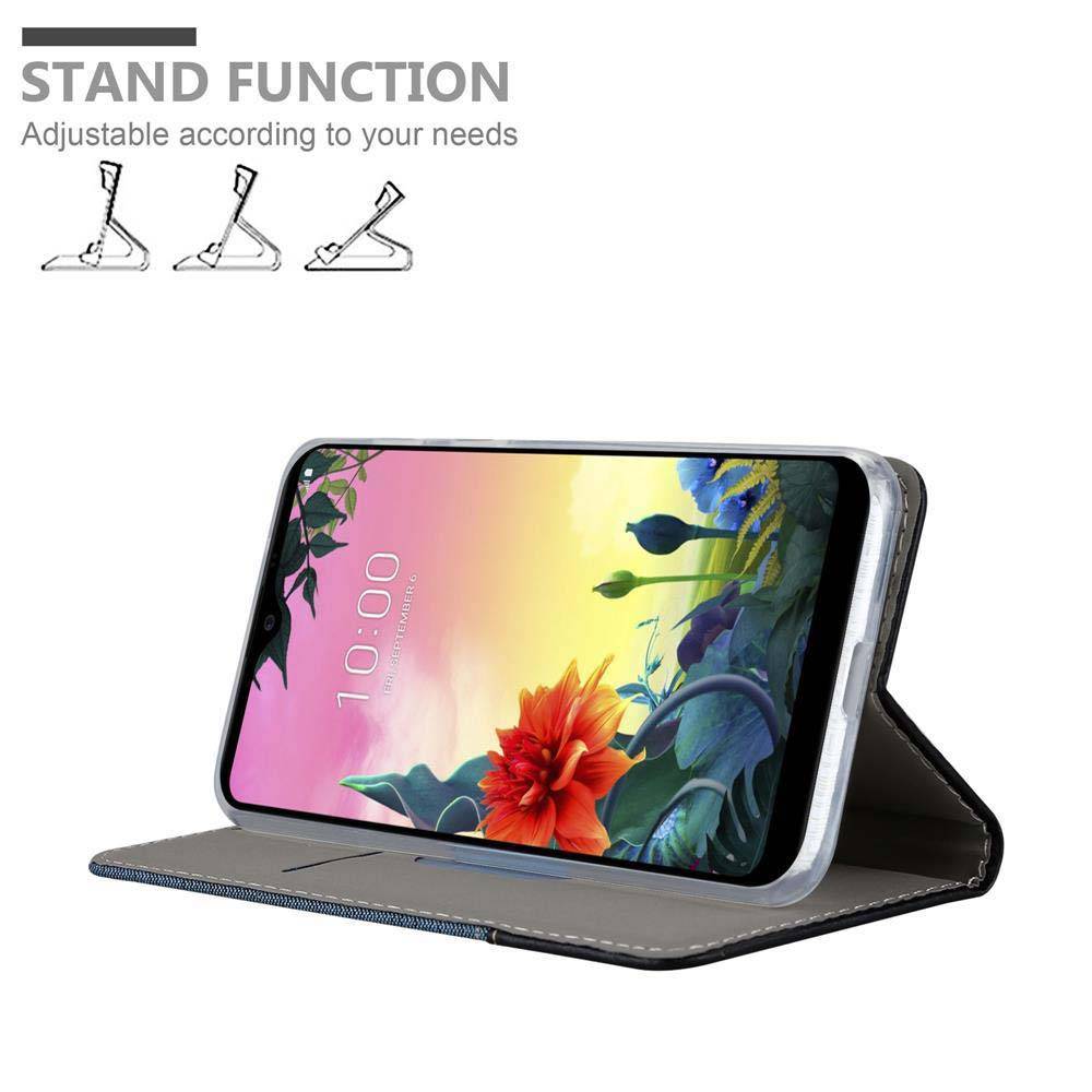 Cadorabo Hülle für LG K50S Schutzhülle in Blau Handy Hülle Etui Book Case Cover