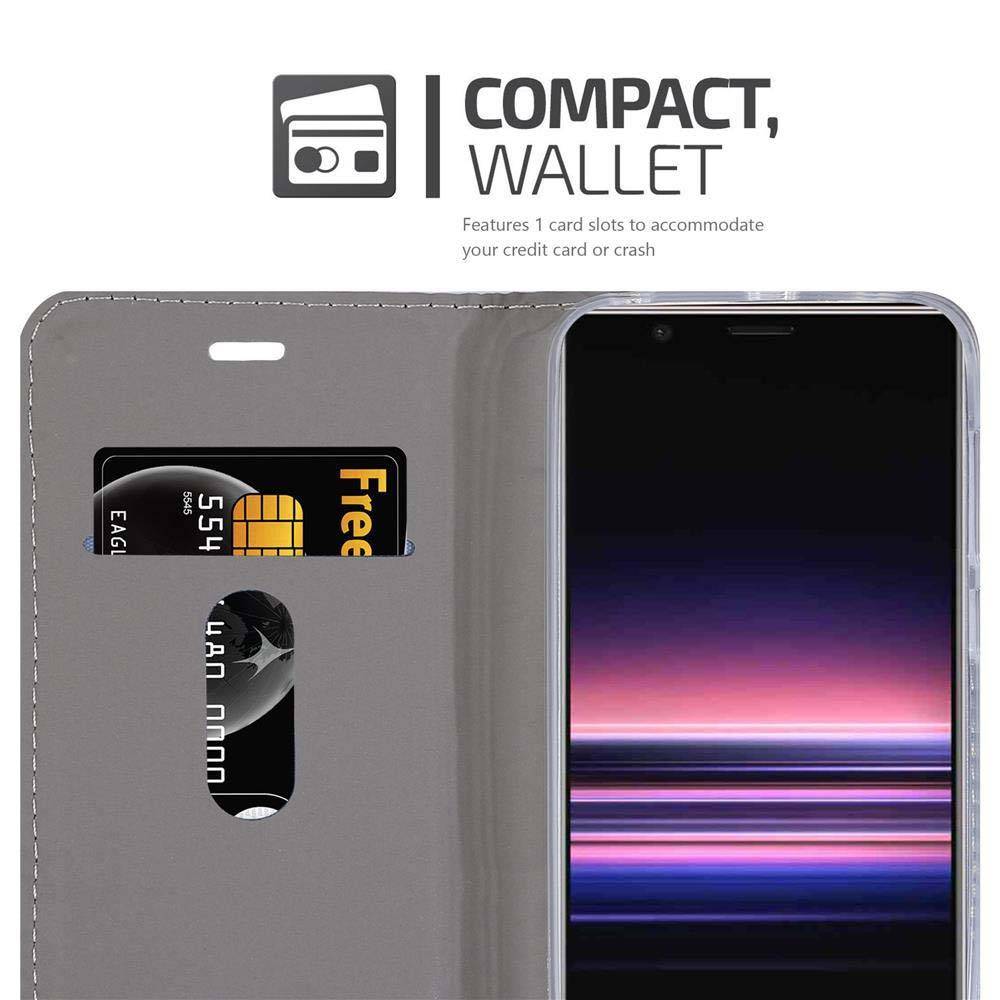 Cadorabo Hülle für Sony Xperia 5 Schutzhülle in Blau Handy Hülle Etui Book Case Cover