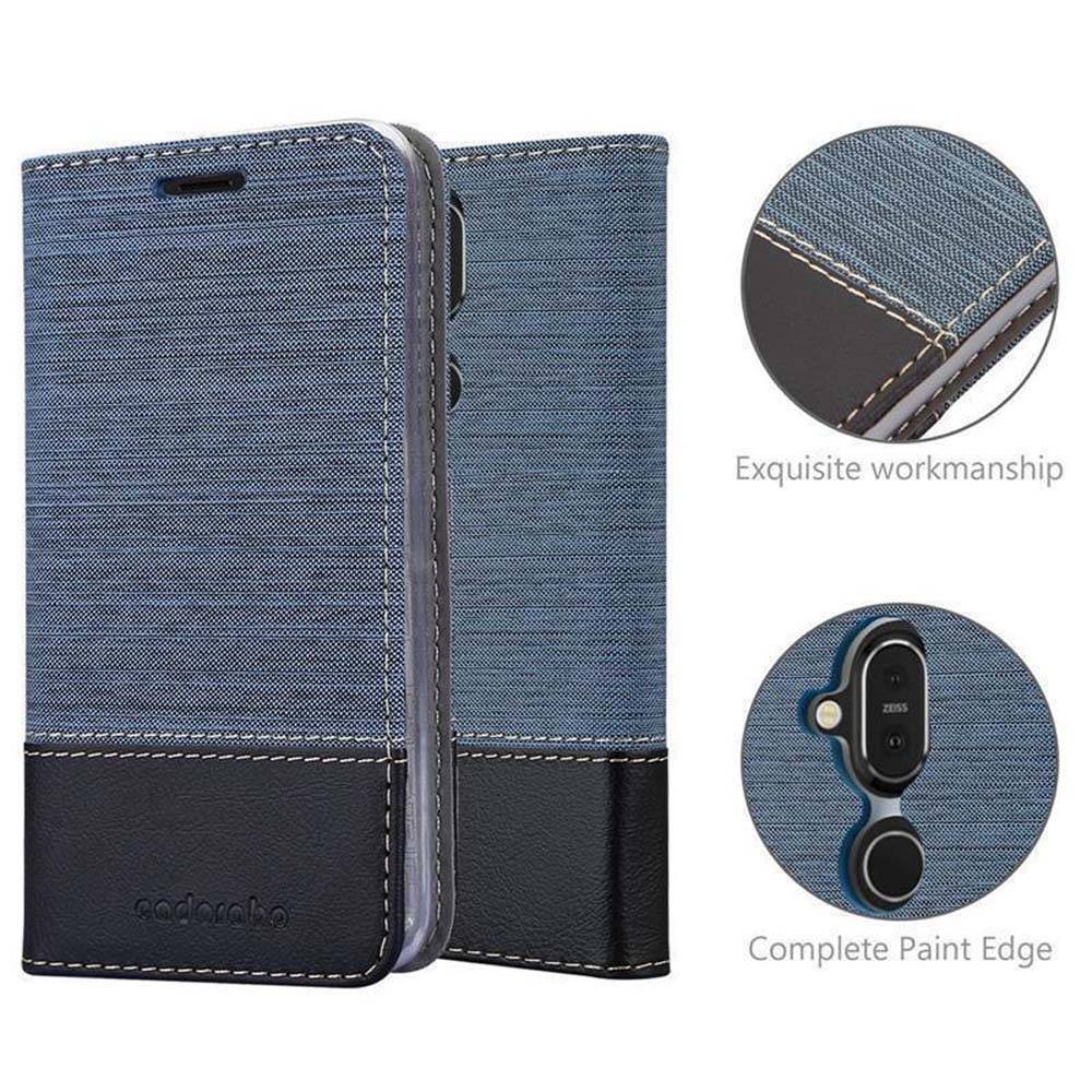 Cadorabo Hülle für Nokia 7.1 PLUS / X7 Schutzhülle in Blau Handy Hülle Etui Book Case Cover