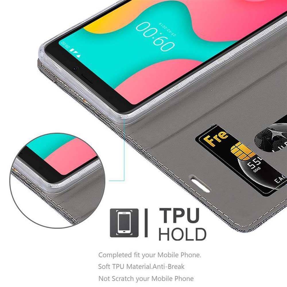 Cadorabo Hülle für WIKO Y60 Schutzhülle in Grau Handy Hülle Etui Book Case Cover