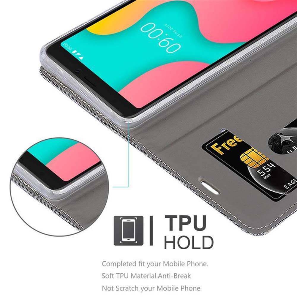 Cadorabo Hülle für WIKO Y60 Schutzhülle in Grau Handy Hülle Etui Book Case Cover