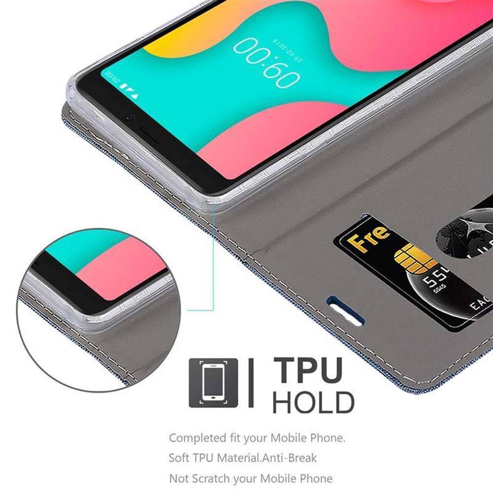 Cadorabo Hülle für WIKO Y60 Schutzhülle in Blau Handy Hülle Etui Book Case Cover