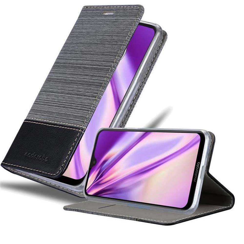 Cadorabo Hülle für Motorola MOTO G7 / G7 PLUS Schutzhülle in Grau Handy Hülle Etui Book Case Cover