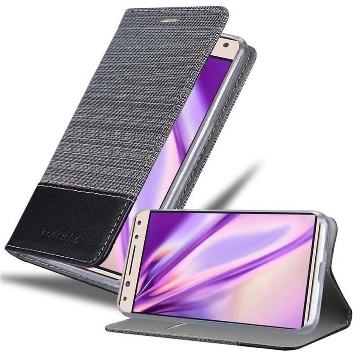 Cadorabo Hülle für Alcatel 5 Schutzhülle in Grau Handy Hülle Etui Book Case Cover