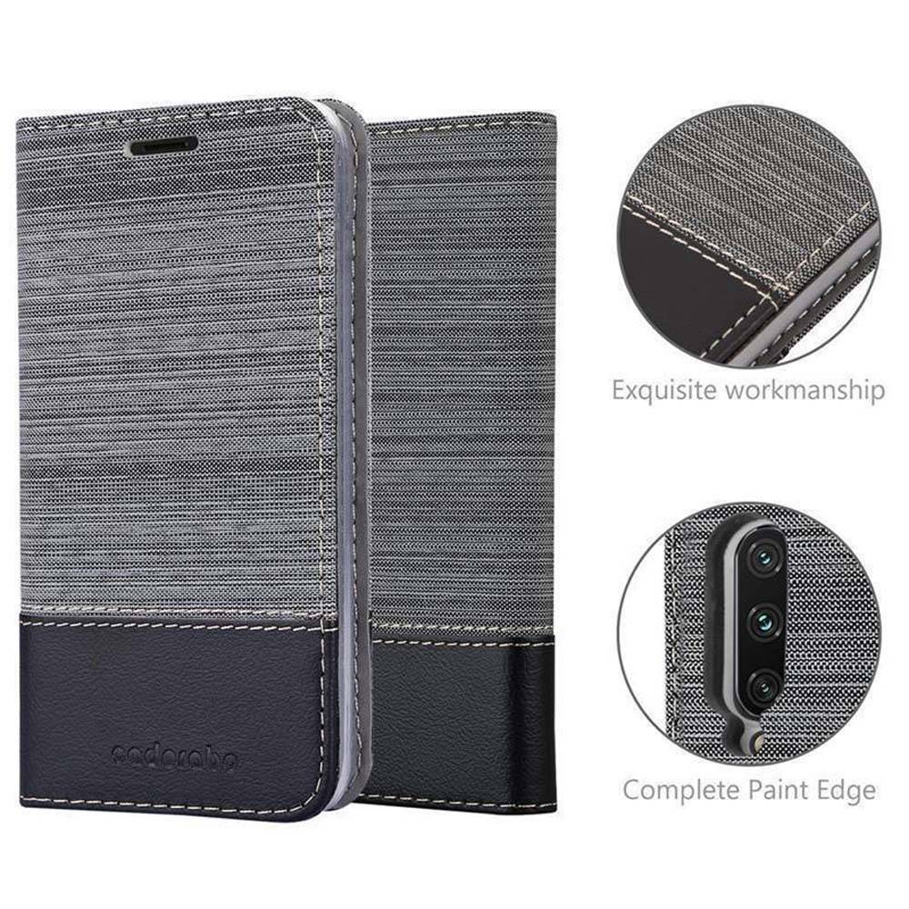 Cadorabo Hülle für Xiaomi Mi CC9 Schutzhülle in Grau Handy Hülle Etui Book Case Cover