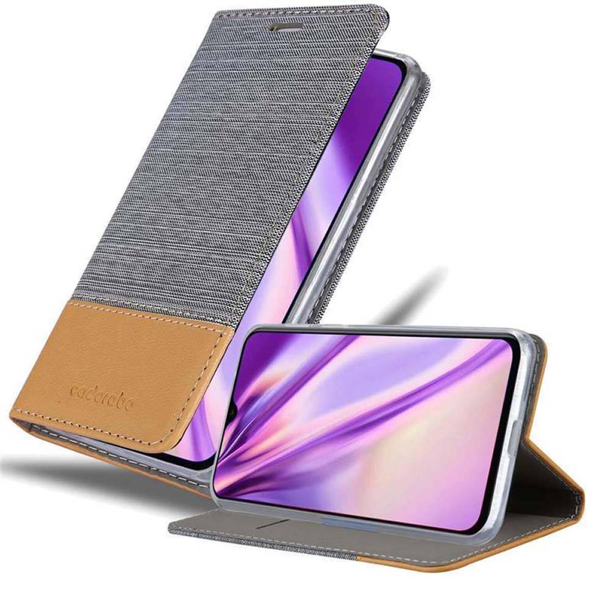 Cadorabo Hülle für Xiaomi Mi 9 Schutzhülle in Grau Handy Hülle Etui Book Case Cover