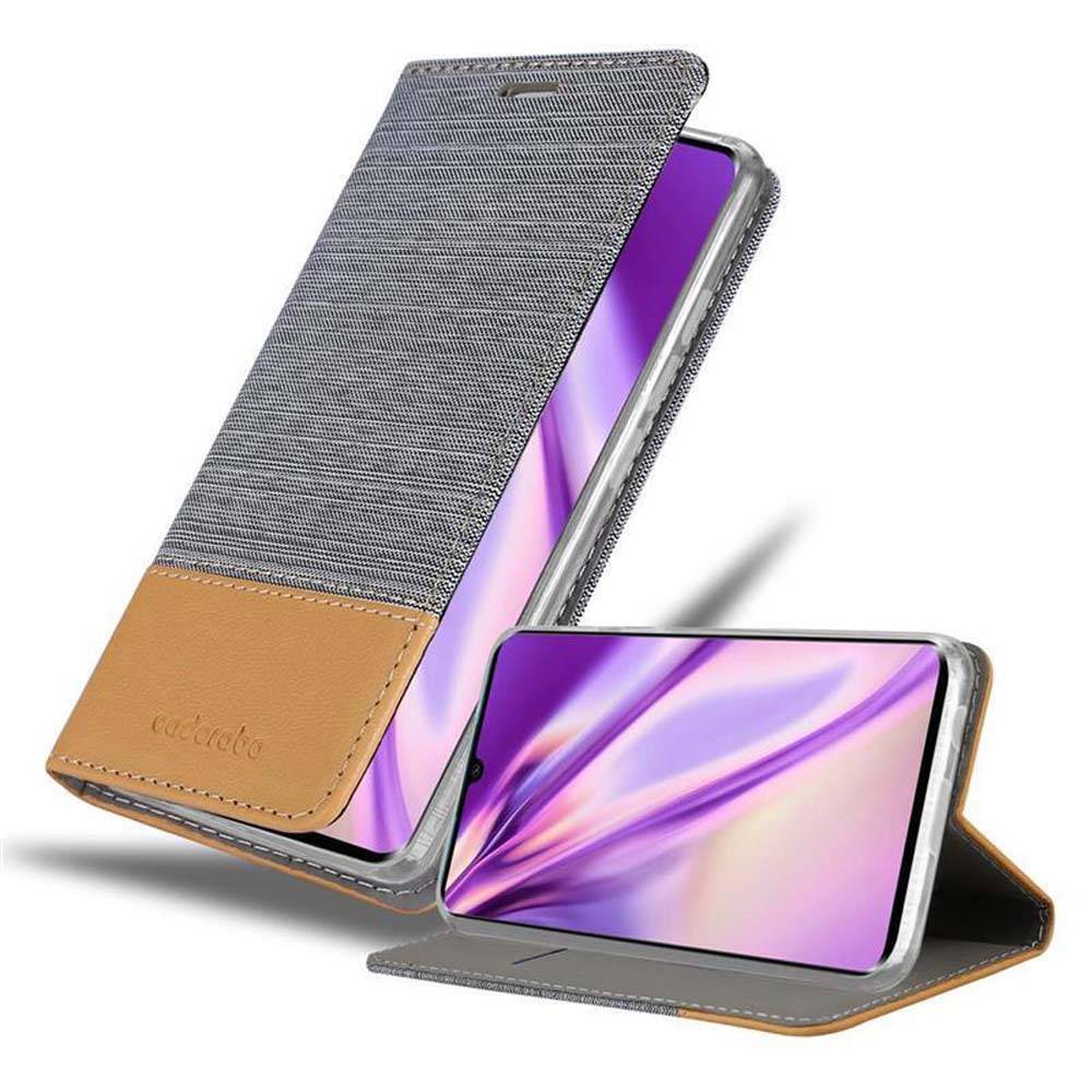 Cadorabo Hülle für Xiaomi RedMi NOTE 10 4G / RedMi NOTE 10S Schutzhülle in Grau Handy Hülle Etui Book Case Cover