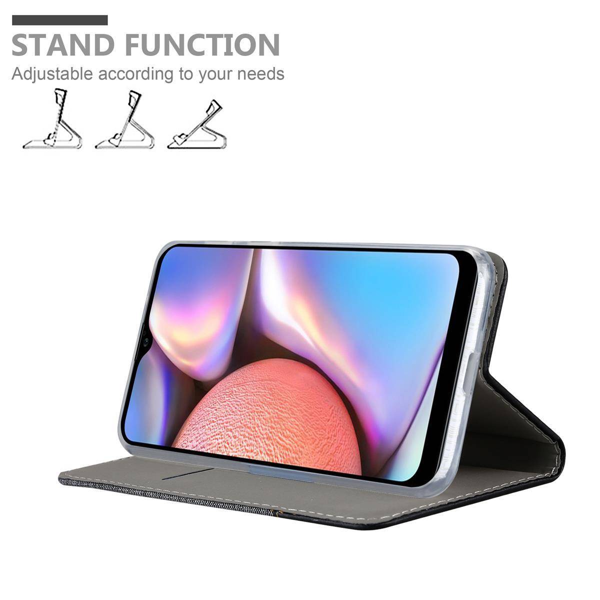 Cadorabo Hülle für Samsung Galaxy A10s / M01s Schutzhülle in Grau Handy Hülle Etui Book Case Cover