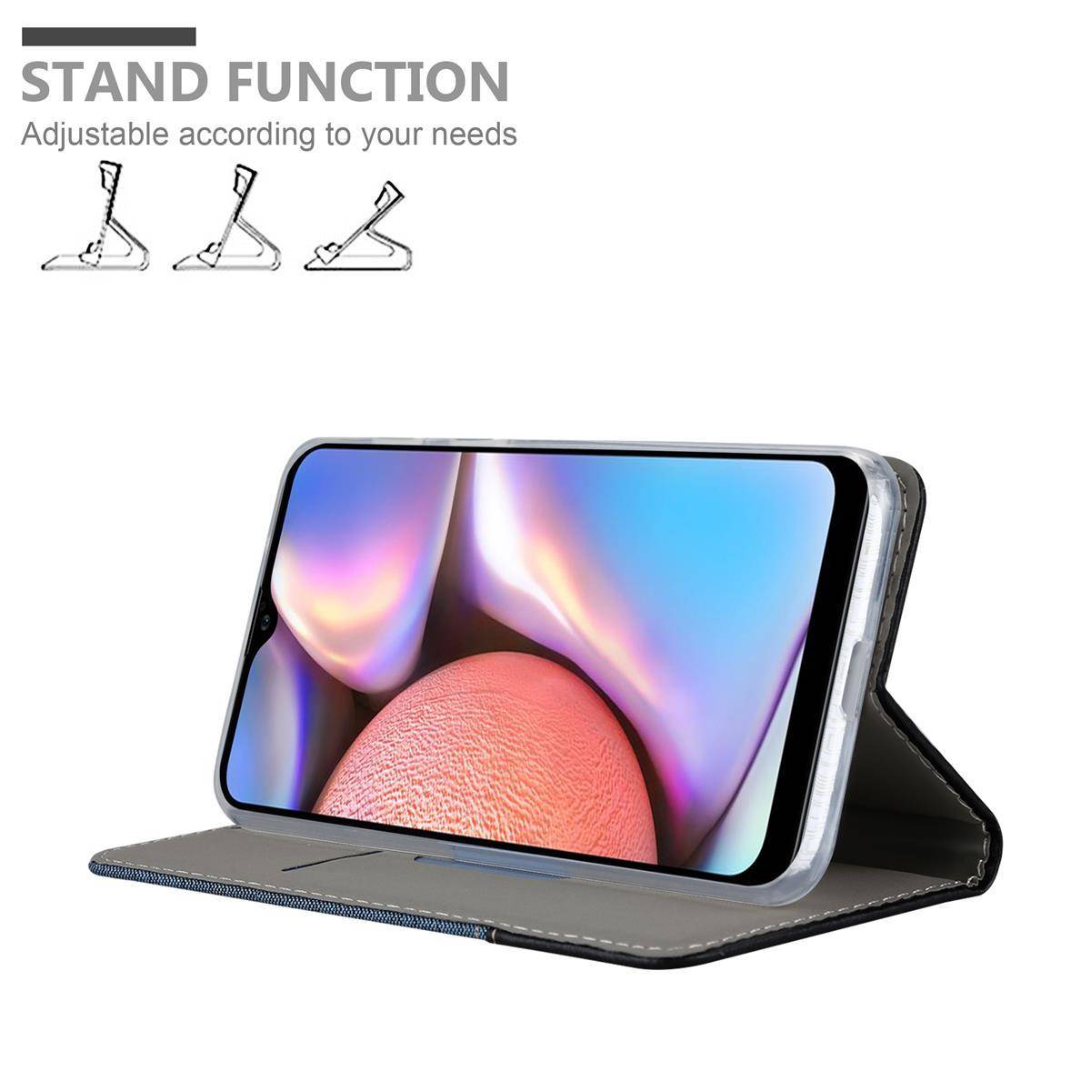Cadorabo Hülle für Samsung Galaxy A10s / M01s Schutzhülle in Blau Handy Hülle Etui Book Case Cover