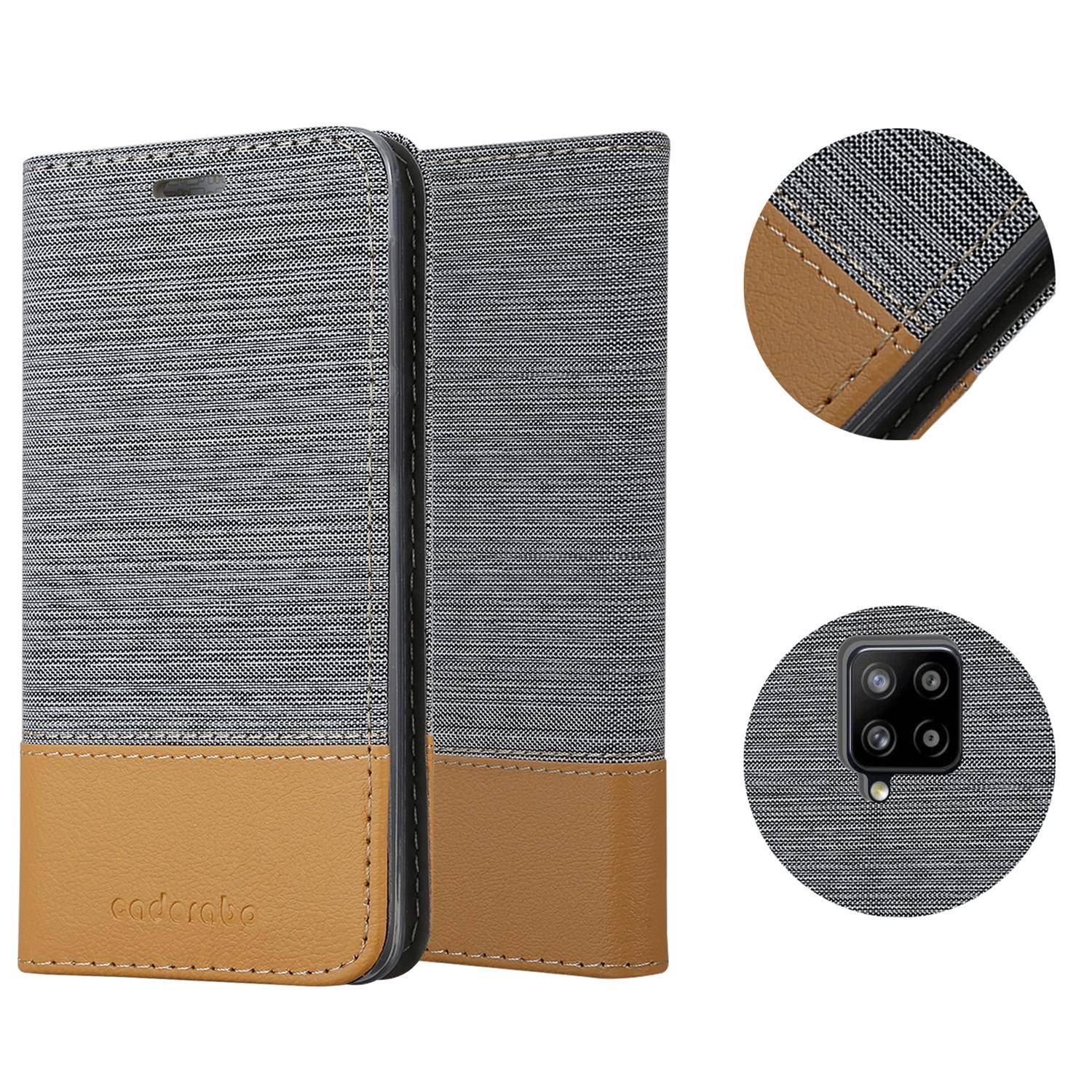 Cadorabo Hülle für Samsung Galaxy A42 4G Schutzhülle in Grau Handy Hülle Etui Book Case Cover