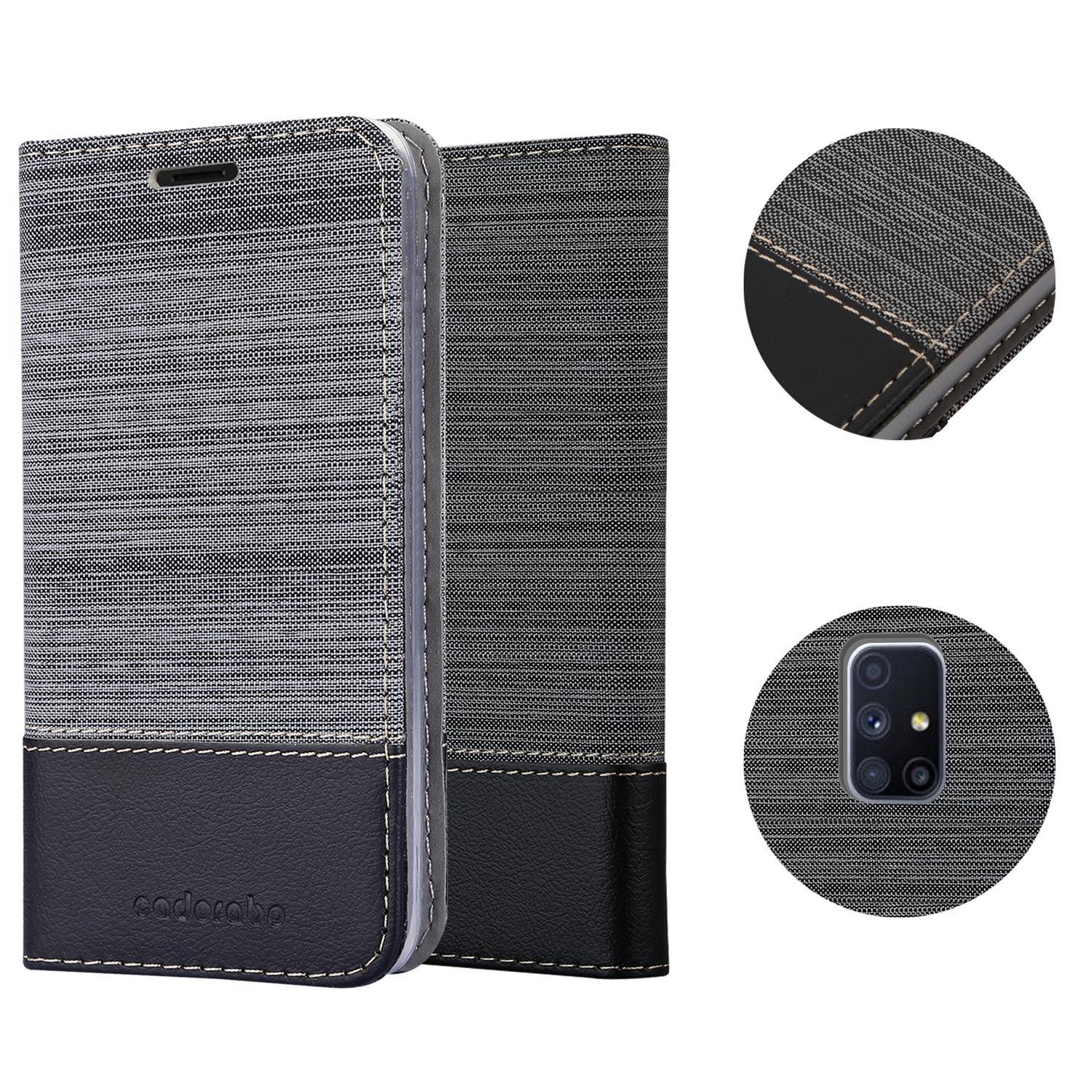 Cadorabo Hülle für Samsung Galaxy M51 Schutzhülle in Grau Handy Hülle Etui Book Case Cover