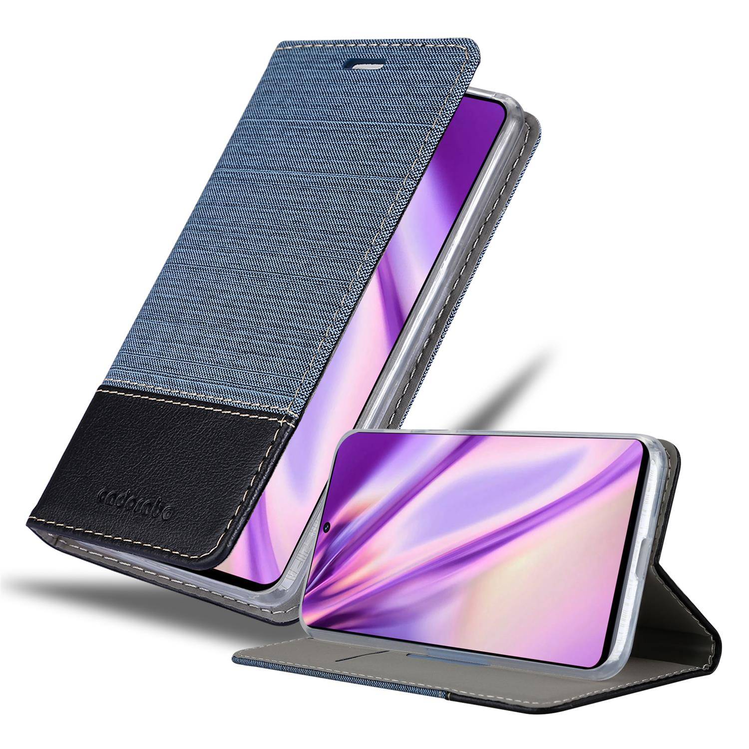 Cadorabo Hülle für Samsung Galaxy M51 Schutzhülle in Blau Handy Hülle Etui Book Case Cover