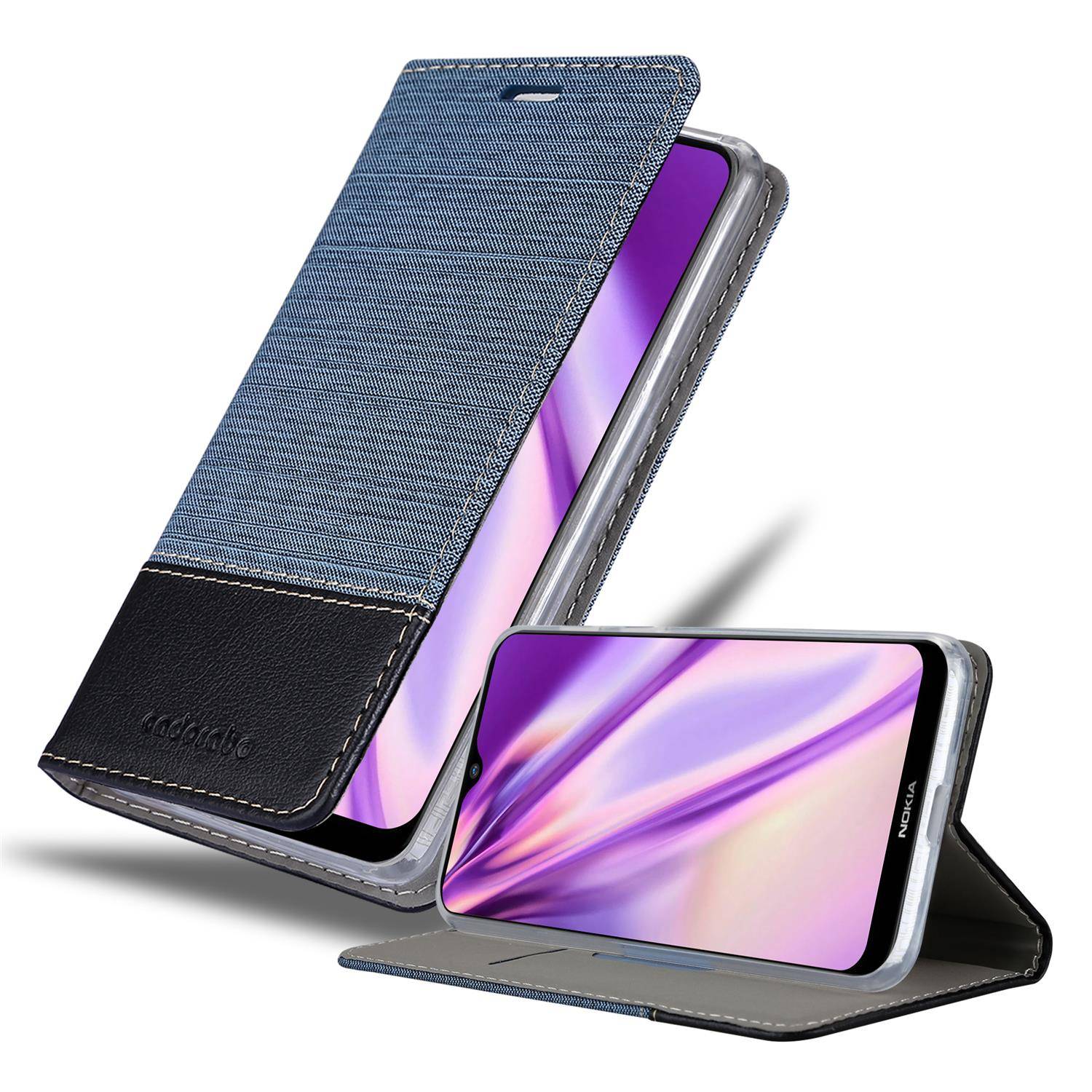 Cadorabo Hülle für Nokia 2.3 Schutzhülle in Blau Handy Hülle Etui Book Case Cover