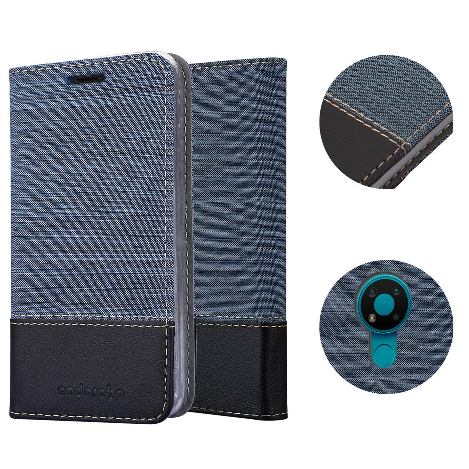 Cadorabo Hülle für Nokia 3.4 Schutzhülle in Blau Handy Hülle Etui Book Case Cover
