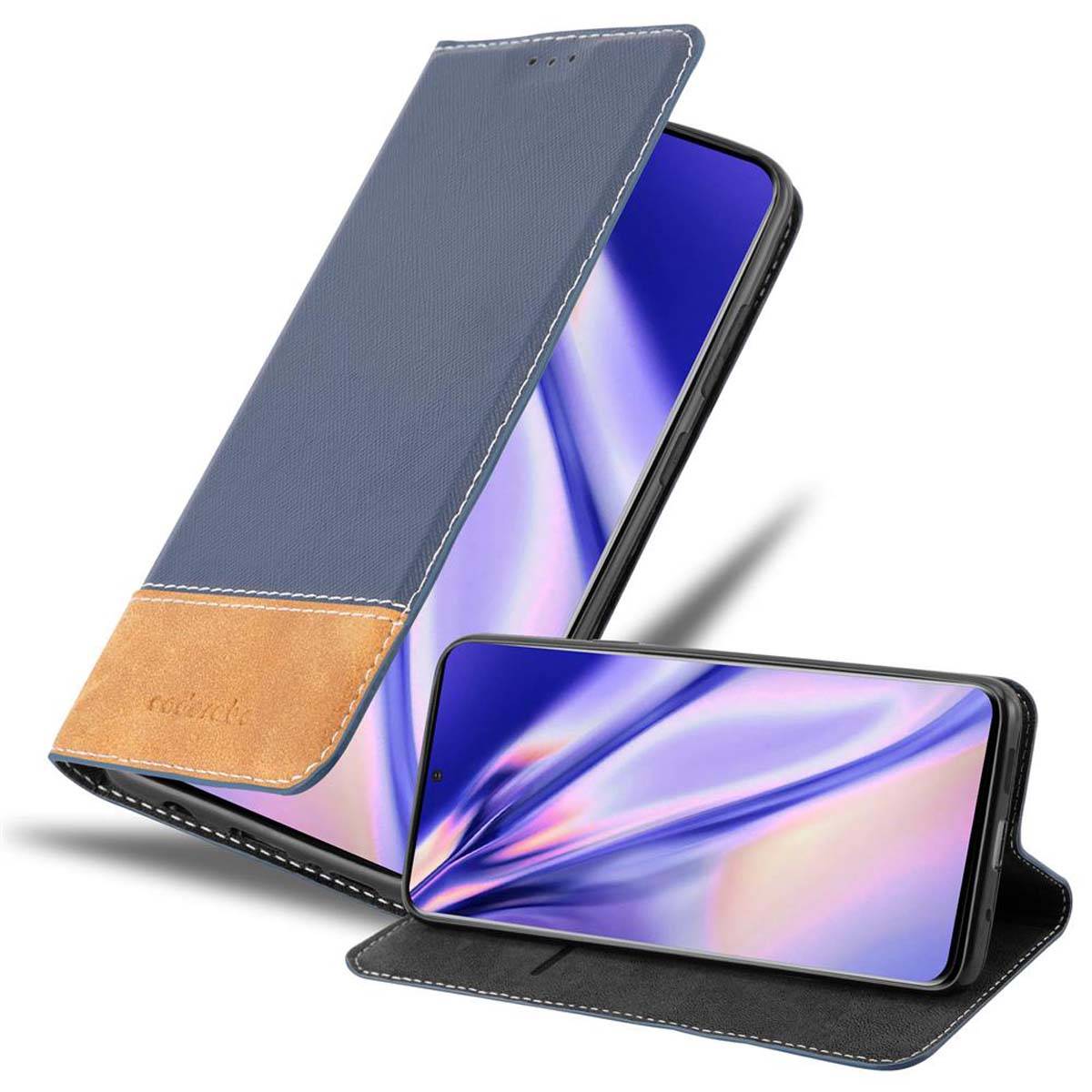 Cadorabo Hülle für Samsung Galaxy S20 PLUS Schutzhülle in Blau SHandyhülle Book Case Etui Kunstleder
