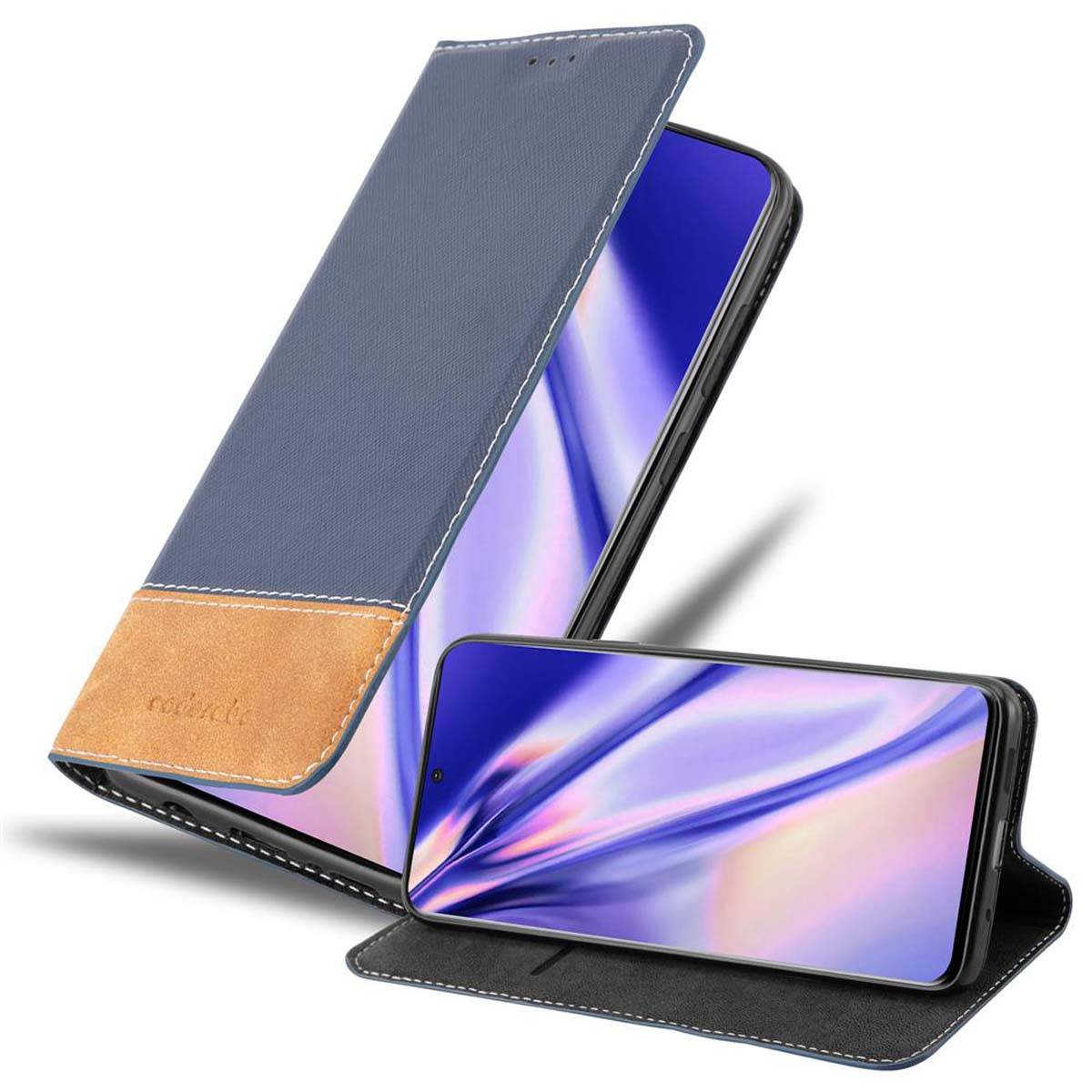 Cadorabo Hülle für Samsung Galaxy S20 ULTRA Schutzhülle in Blau SHandyhülle Book Case Etui Kunstleder