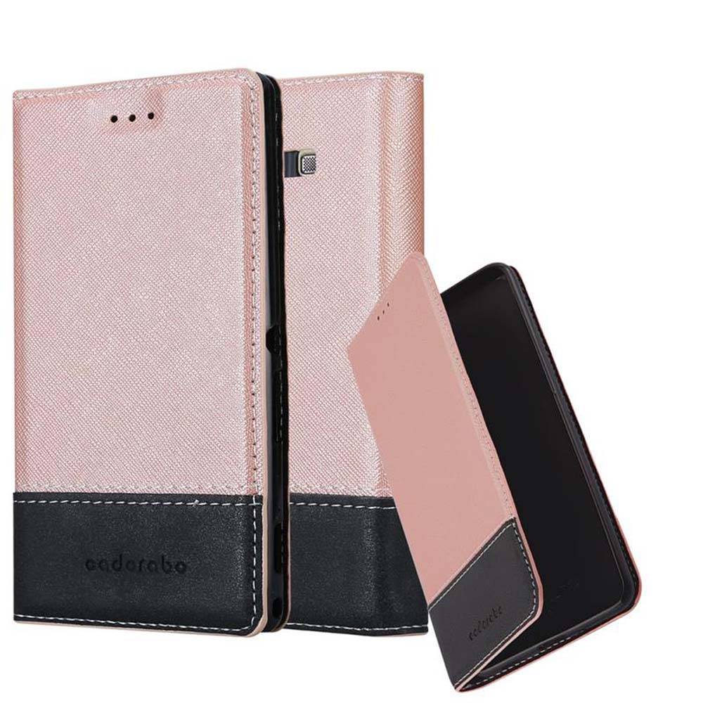 Cadorabo Hülle für Samsung Galaxy A7 2015 Schutzhülle in Rosa SHandyhülle Book Case Etui Kunstleder