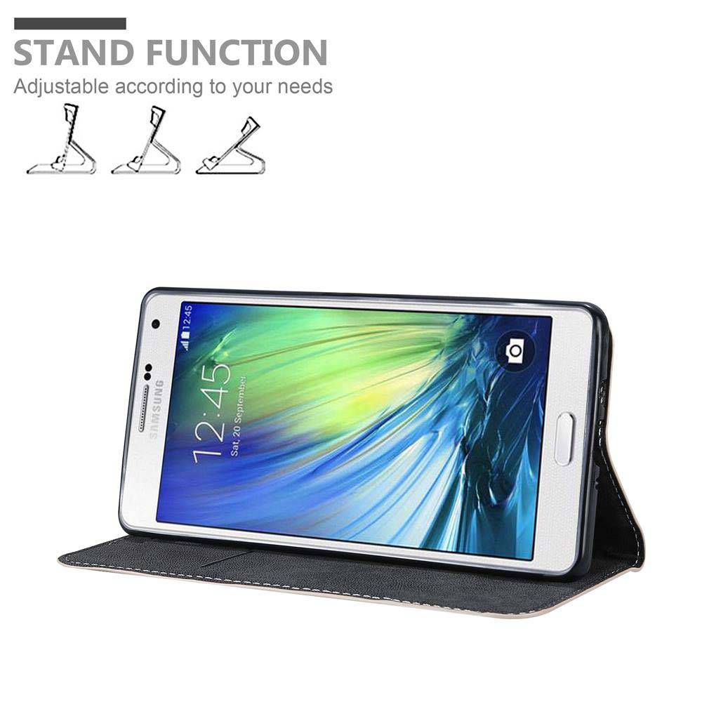 Cadorabo Hülle für Samsung Galaxy A7 2015 Schutzhülle in Rosa SHandyhülle Book Case Etui Kunstleder