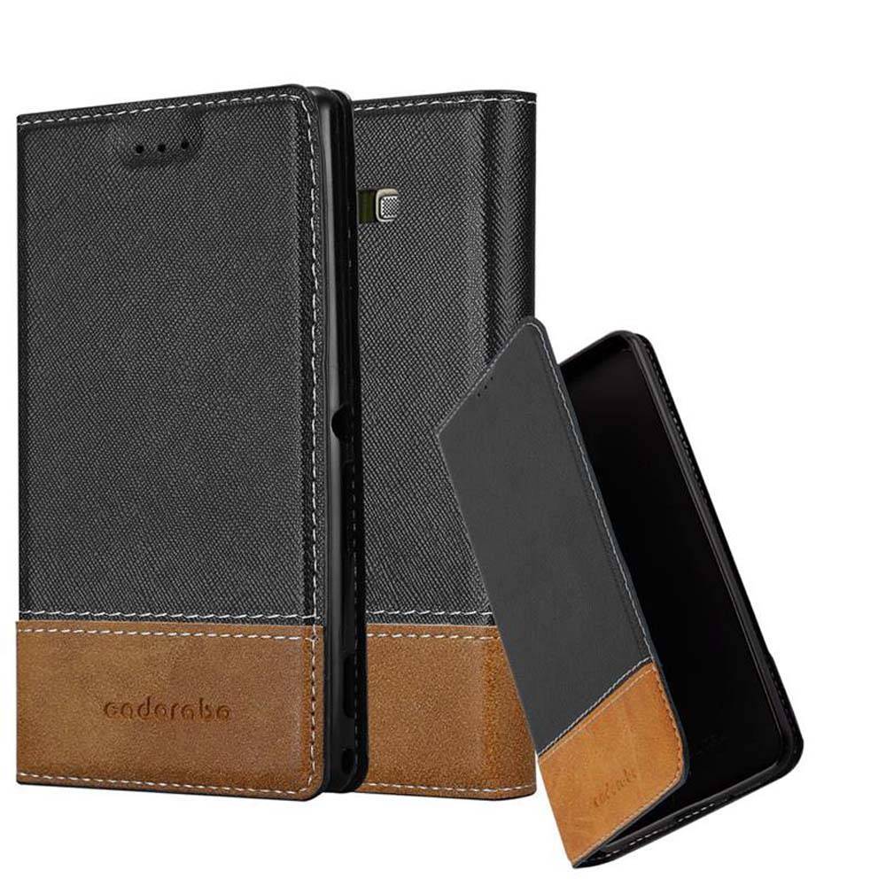 Cadorabo Hülle für Samsung Galaxy A7 2015 Schutzhülle in Schwarz SHandyhülle Book Case Etui Kunstleder