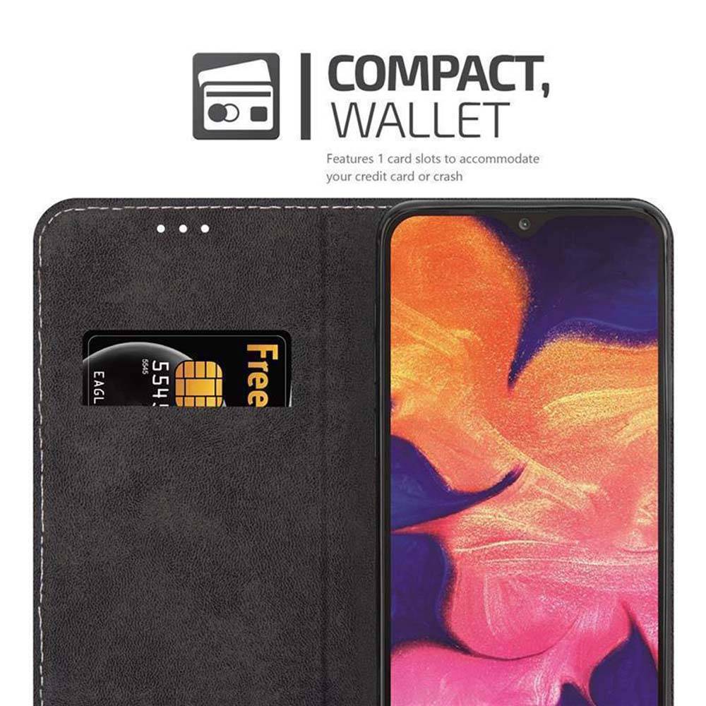 Cadorabo Hülle für Samsung Galaxy A10 / M10 Schutzhülle in Blau SHandyhülle Book Case Etui Kunstleder