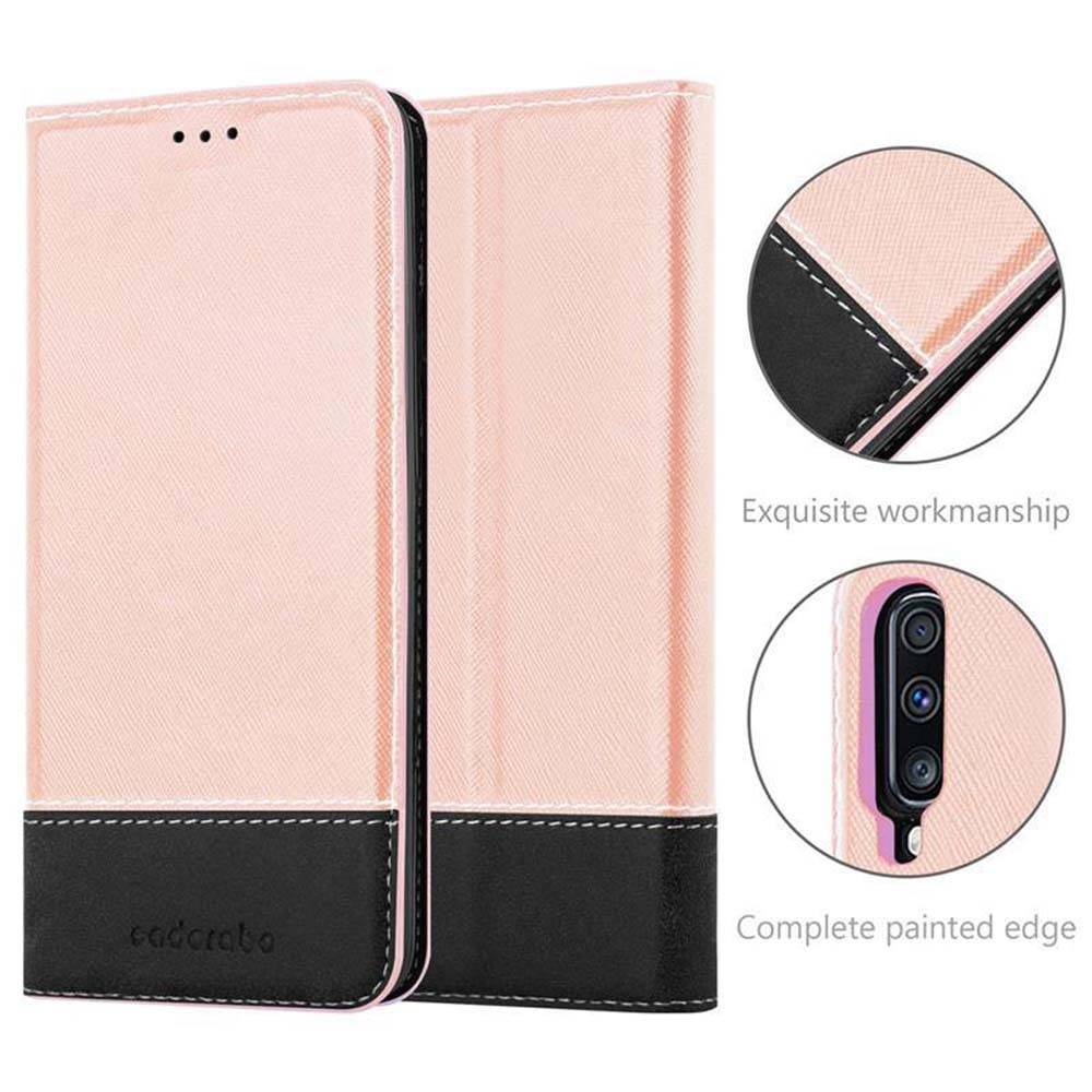 Cadorabo Hülle für Samsung Galaxy A70 / A70s Schutzhülle in Rosa SHandyhülle Book Case Etui Kunstleder