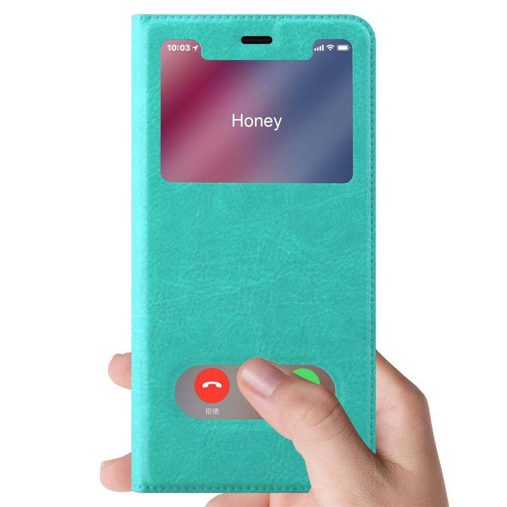 Cadorabo Schutzhülle für Apple iPhone XR Hülle in Türkis Handyhülle Book Case Cover Etui