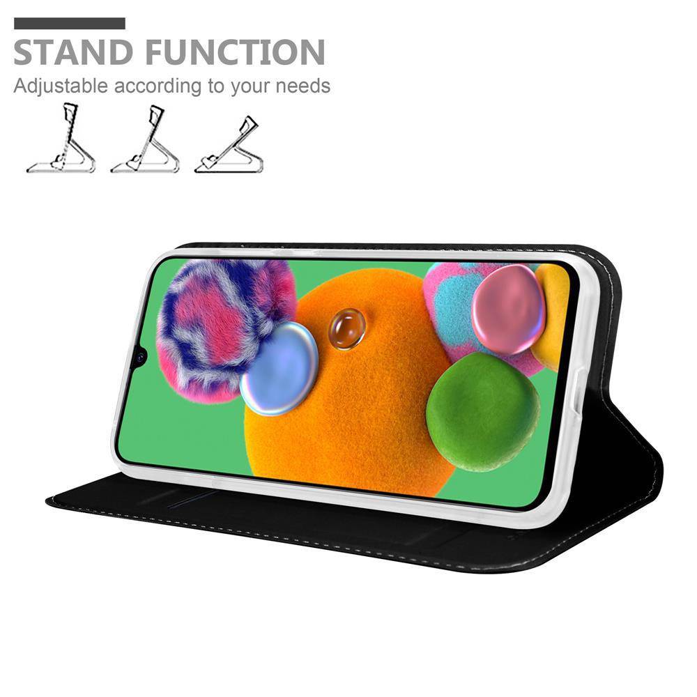 Cadorabo Handyhülle für Samsung Galaxy A90 5G Schutz Hülle in Schwarz Cover Etui Book Case Booklet