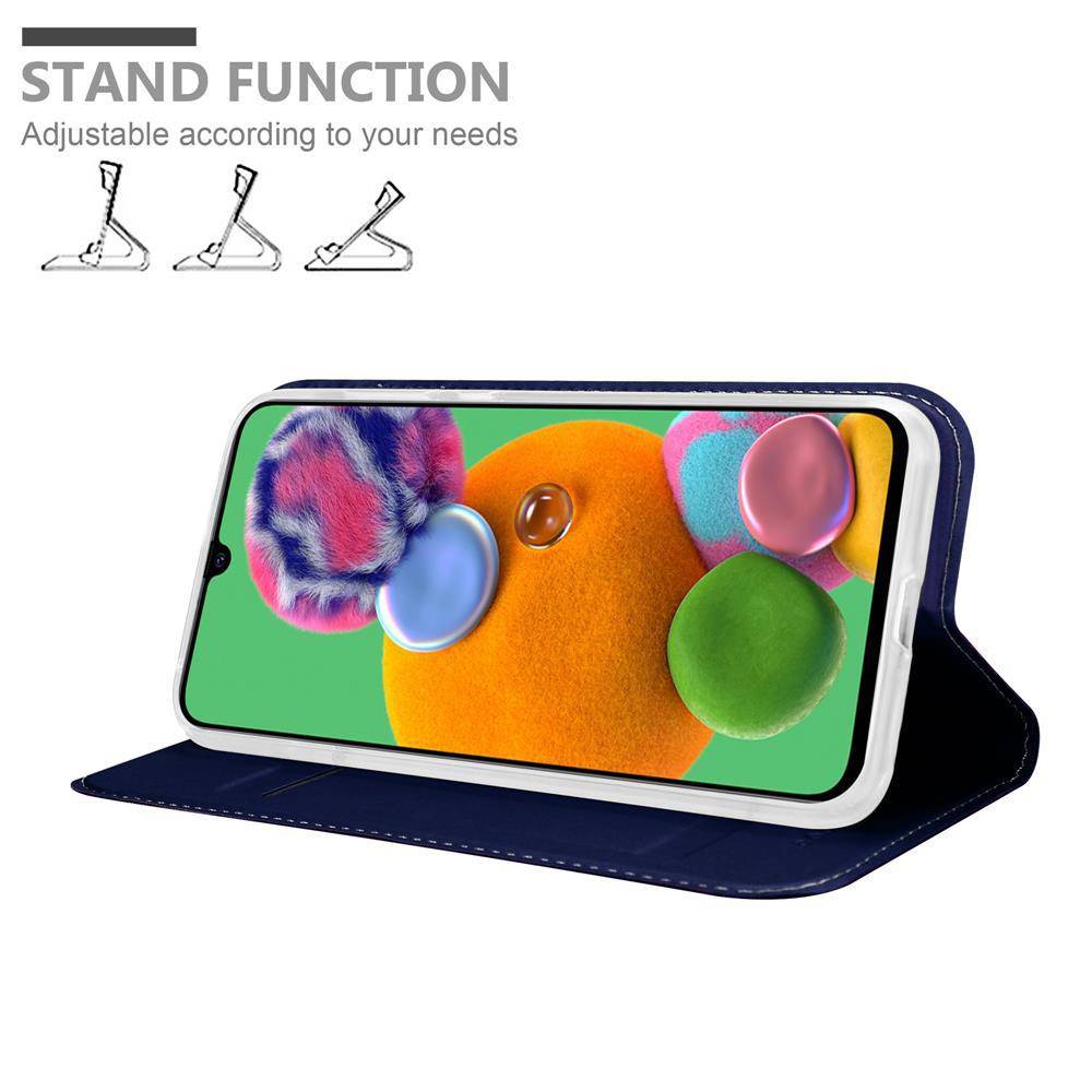 Cadorabo Handyhülle für Samsung Galaxy A90 5G Schutz Hülle in Blau Cover Etui Book Case Booklet