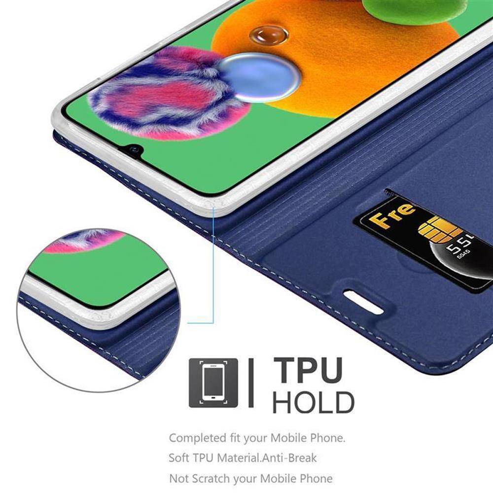 Cadorabo Handyhülle für Samsung Galaxy A90 5G Schutz Hülle in Blau Cover Etui Book Case Booklet