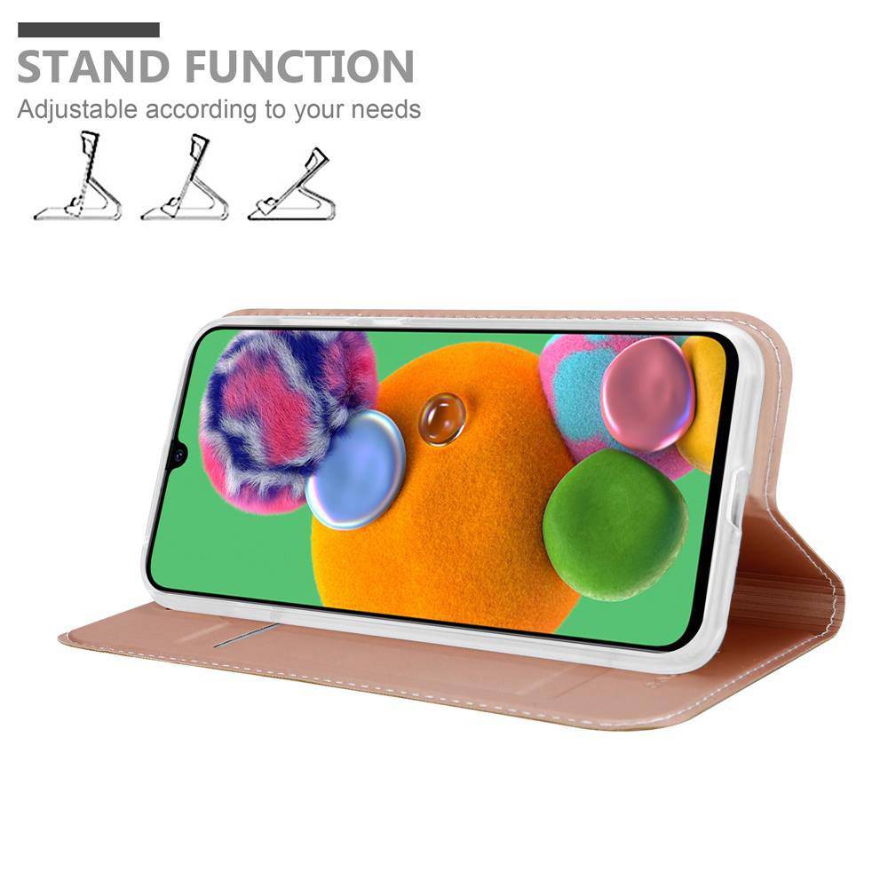 Cadorabo Handyhülle für Samsung Galaxy A90 5G Schutz Hülle in Rosa Cover Etui Book Case Booklet