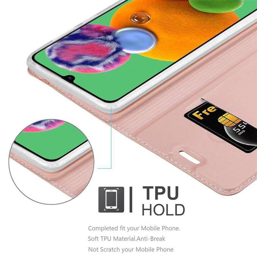 Cadorabo Handyhülle für Samsung Galaxy A90 5G Schutz Hülle in Rosa Cover Etui Book Case Booklet