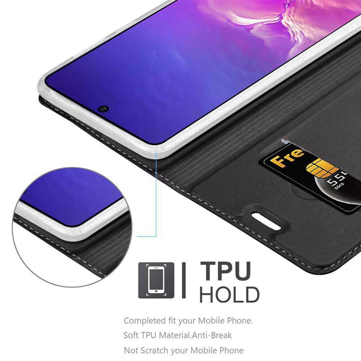 Cadorabo Handyhülle für Samsung Galaxy A91 / S10 LITE / M80s Schutz Hülle in Schwarz Cover Etui Book Case Booklet