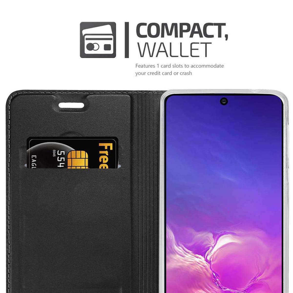 Cadorabo Handyhülle für Samsung Galaxy A91 / S10 LITE / M80s Schutz Hülle in Schwarz Cover Etui Book Case Booklet