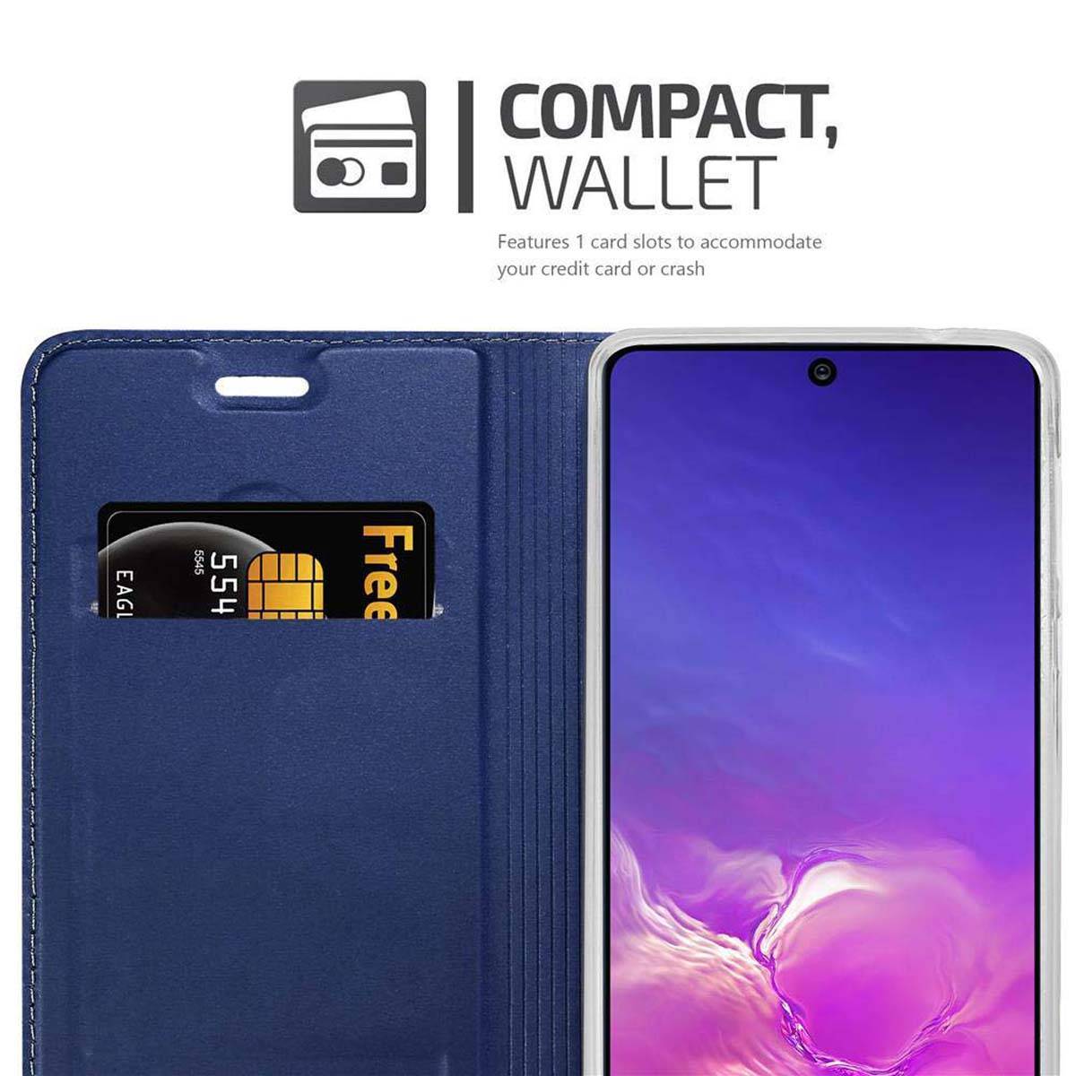 Cadorabo Handyhülle für Samsung Galaxy A91 / S10 LITE / M80s Schutz Hülle in Blau Cover Etui Book Case Booklet