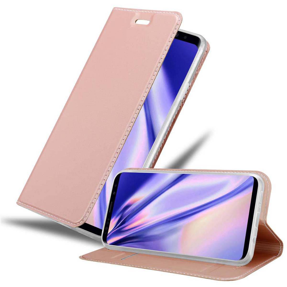 Cadorabo Handyhülle für Samsung Galaxy S9 PLUS Schutz Hülle in Rosa Cover Etui Book Case Booklet